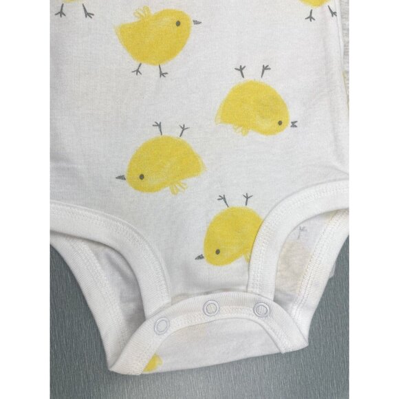 Carter's Just One You Baby Unisex 2pk Chick & Carrot Bodysuit 12 Months - Picture 4 of 9